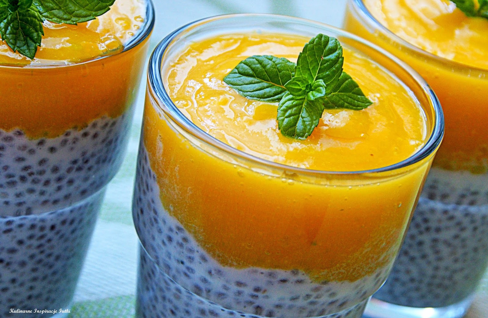 Kulinarne Inspiracje Futki Pudding chia z mango