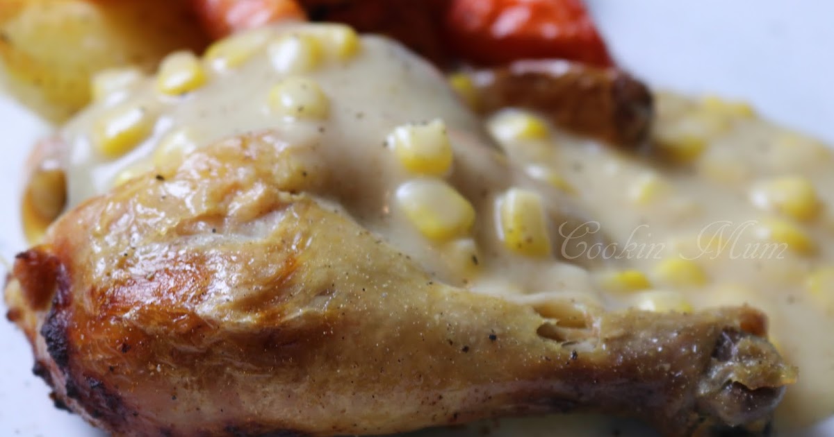 Roast Chicken W/ Corn Gravy