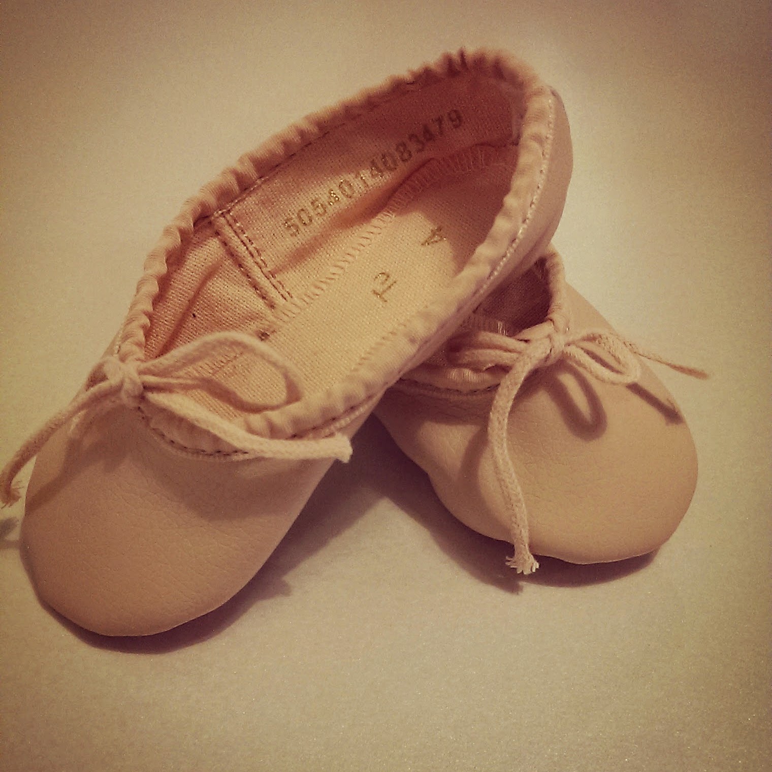 Baby Ballet Slippers Brick Dust & Glitter