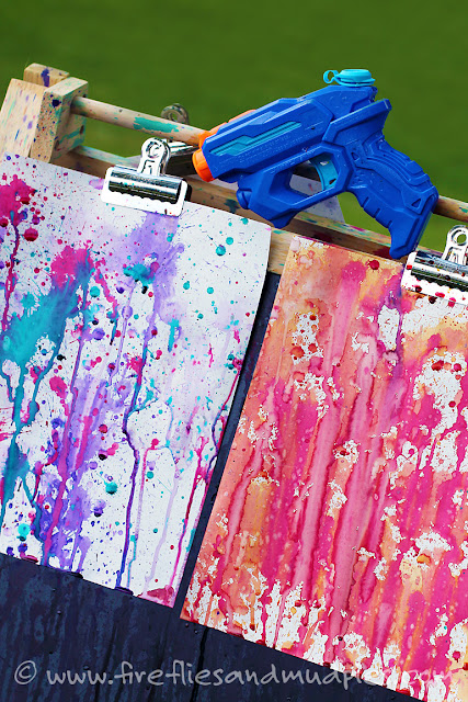 squirt gun painting