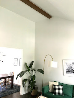 Our Faux Wood Beam In Our Vaulted Living Room Ceiling Create