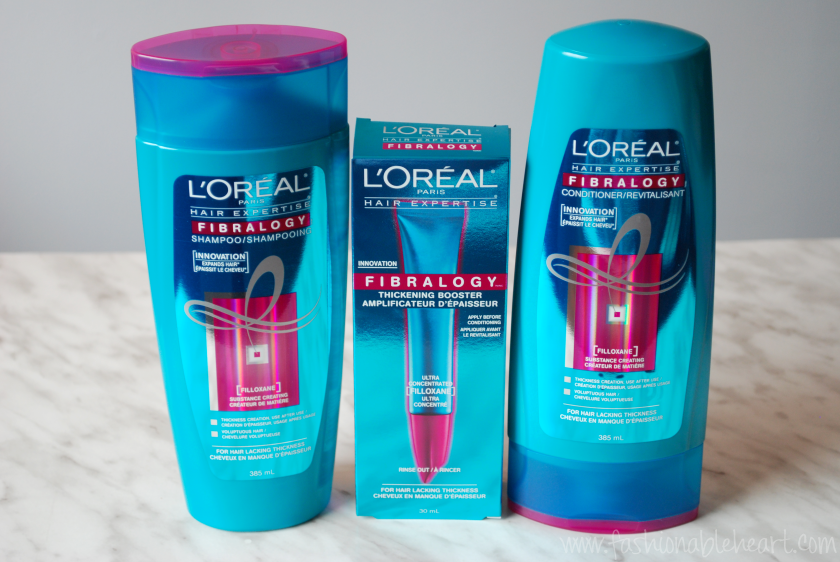 l'oreal fibralogy shampoo booster conditioner hair haircare influenster volume review