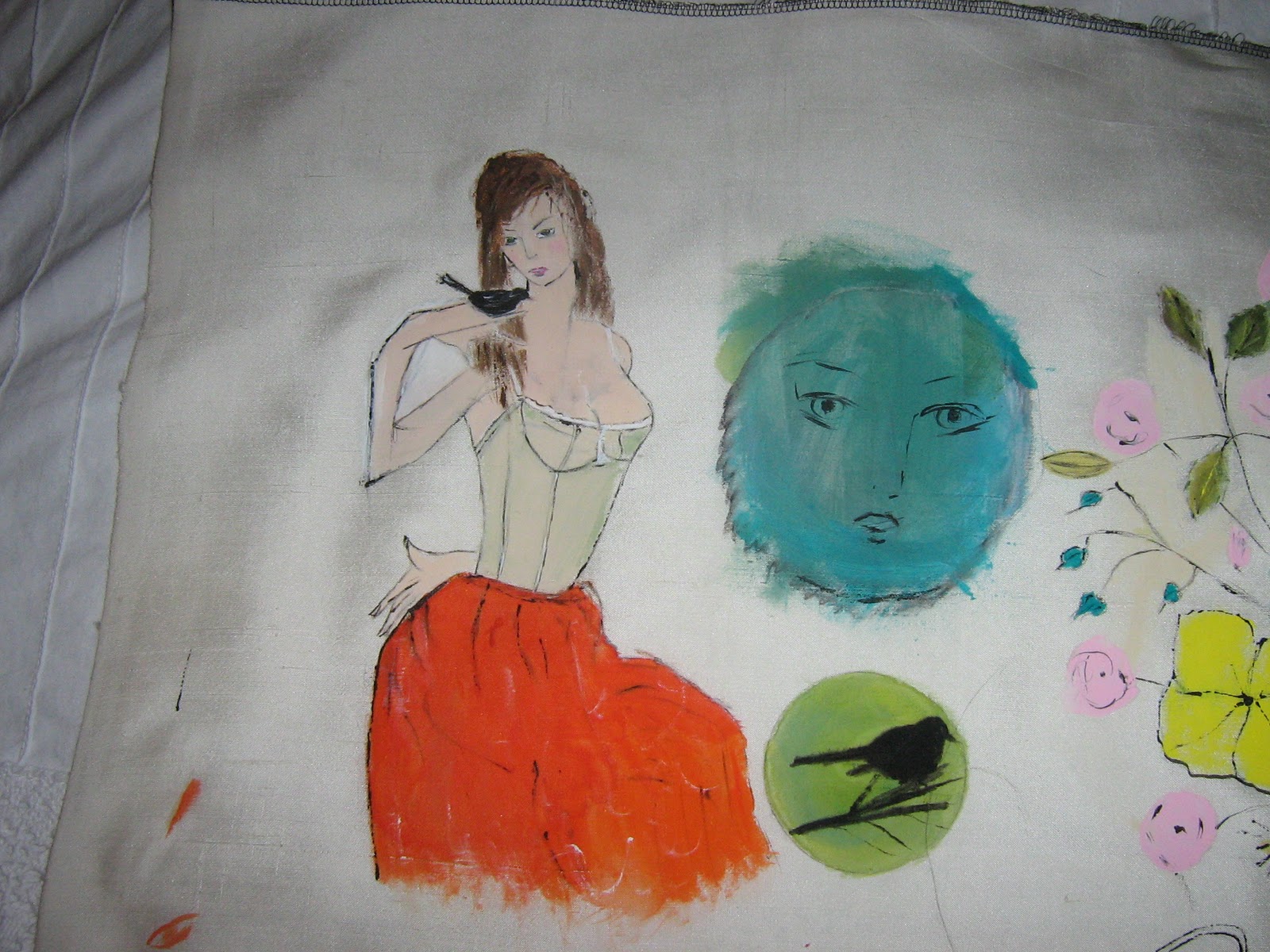 Patricia's Fabric Art Hand Painted Silk fabric