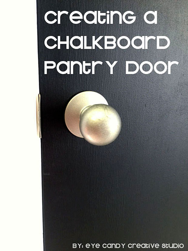 creating a chalkboard pantry door, home made, chalkboard paint, kitchen