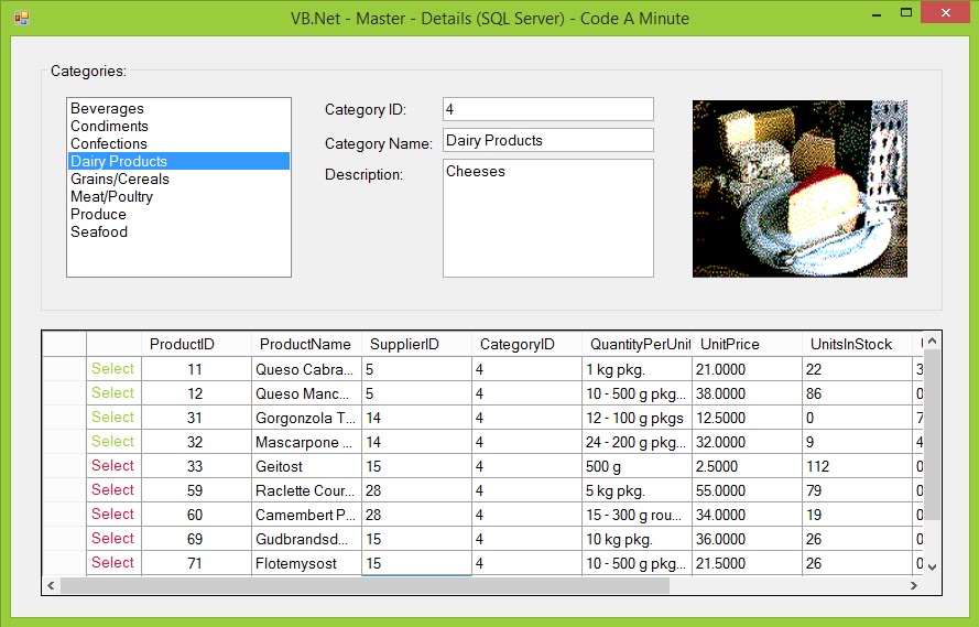 VB.Net Programming - How to Create a Master-Detail Windows Forms