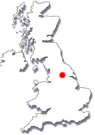 Leeds on england Map