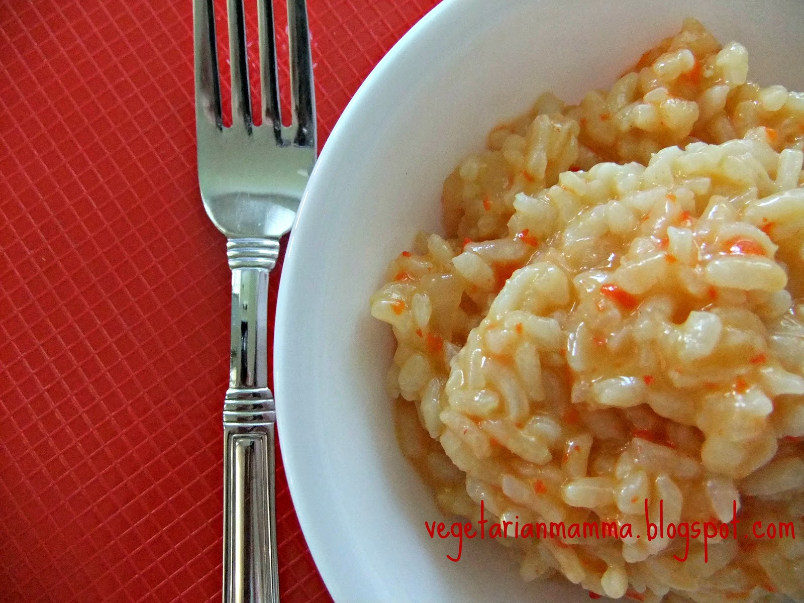 Reduce Footprints: Vegan Recipe - Roasted Red Pepper Risotto