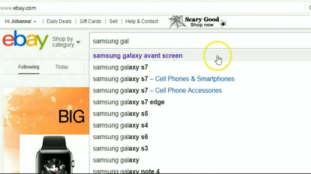 How to search for things on eBay?