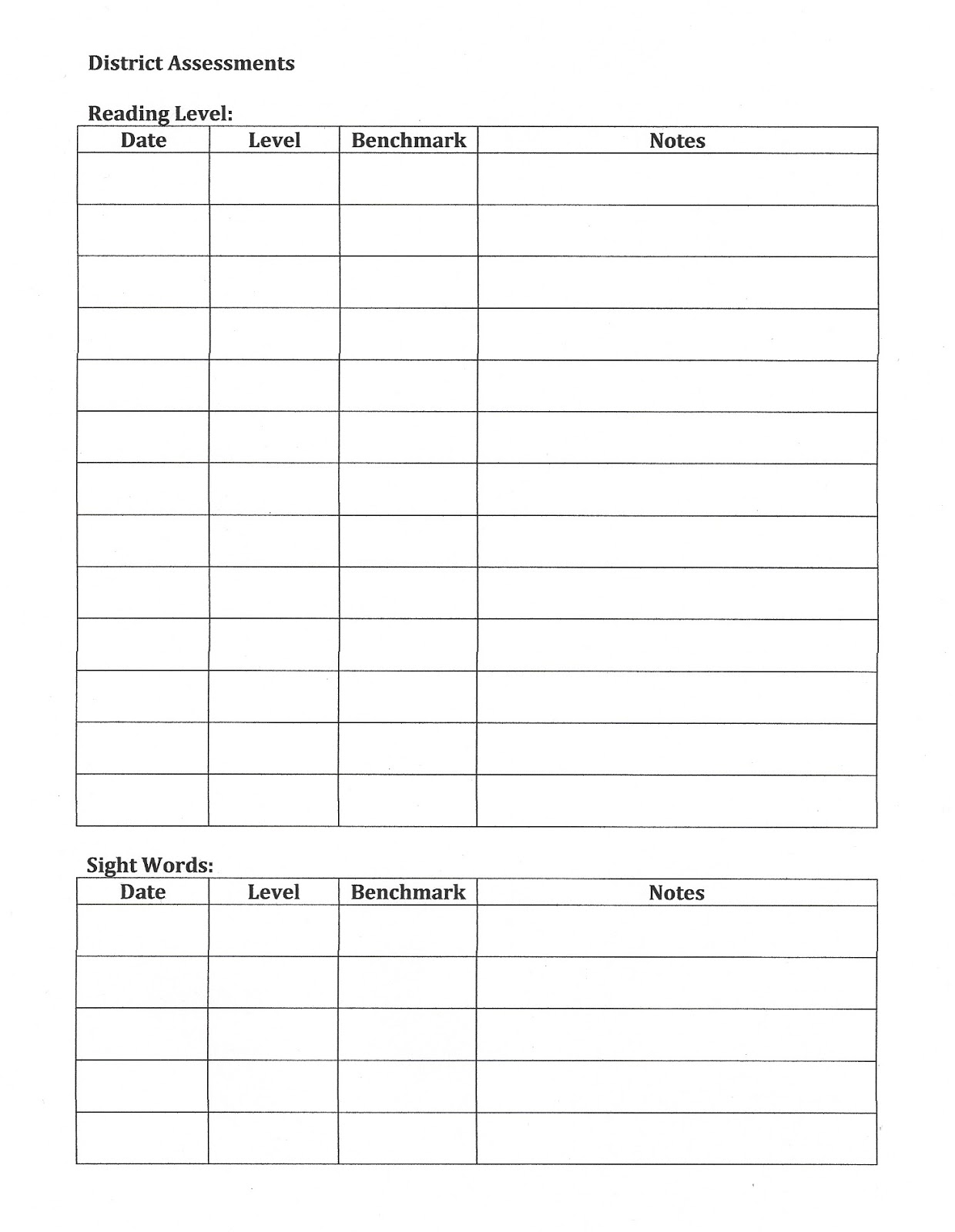 ESL Amplified Student Record Sheets ESL Amplified Student Record Sheets