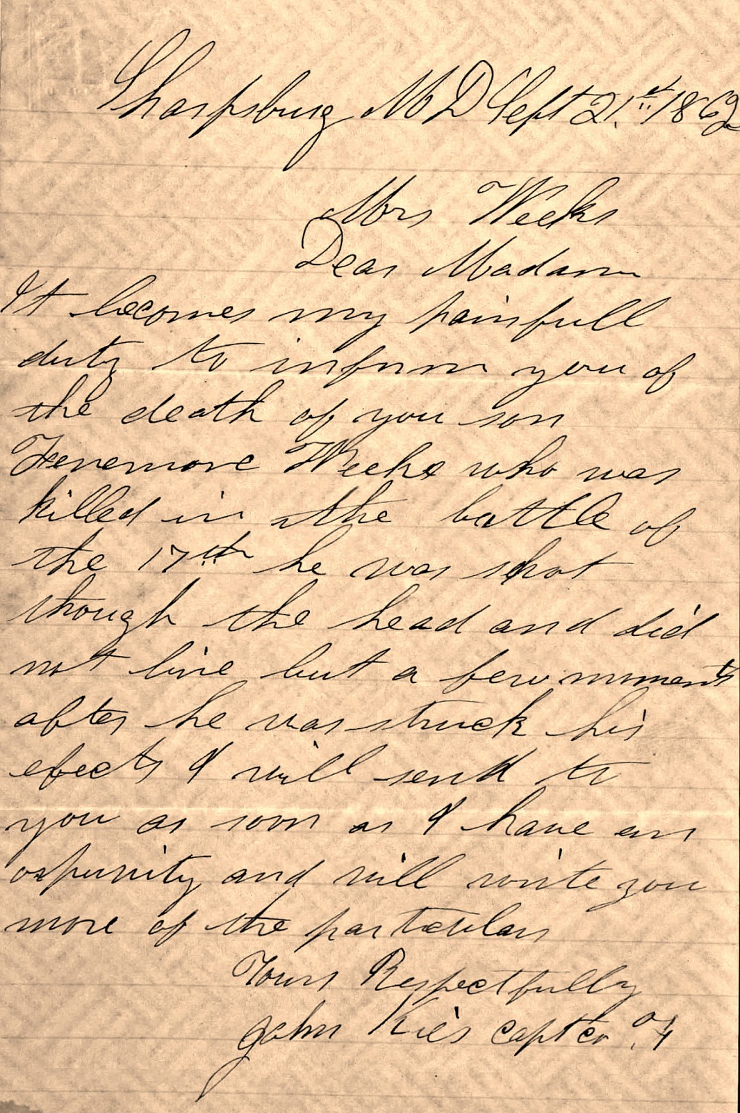 A Soldiers Letter To His Mother Analysis