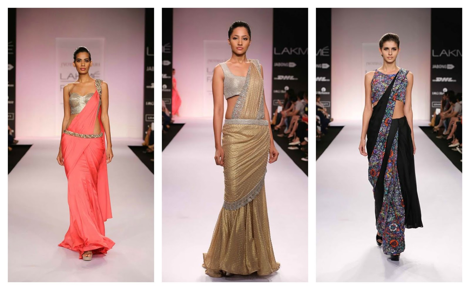 designer saree 2014 lakme fashion week