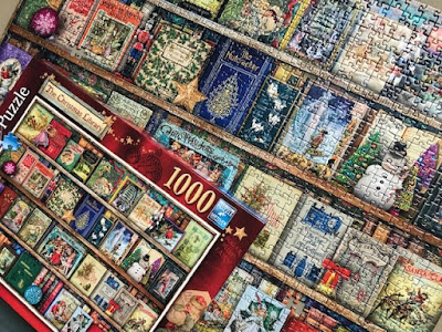 Ravensburger Christmas Library jigsaw puzzle