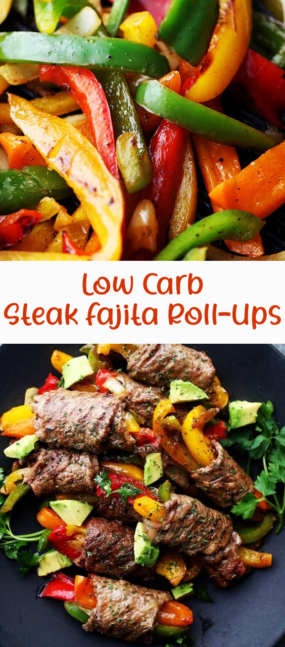 Low Carb Steak Fajita Roll-Ups Recipe
