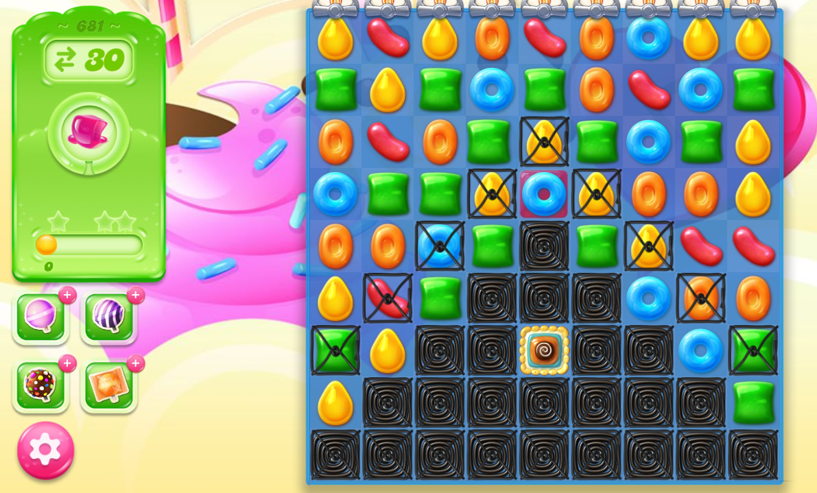 Candy Crush Jelly Saga level 681 Candy Crush Jelly Saga level 681