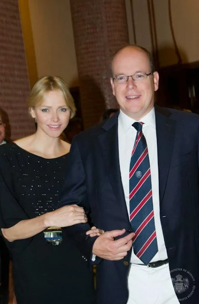 Prince Albert and Princess Charlene were in Agadir yesterday to participate in a charity event for sick children.