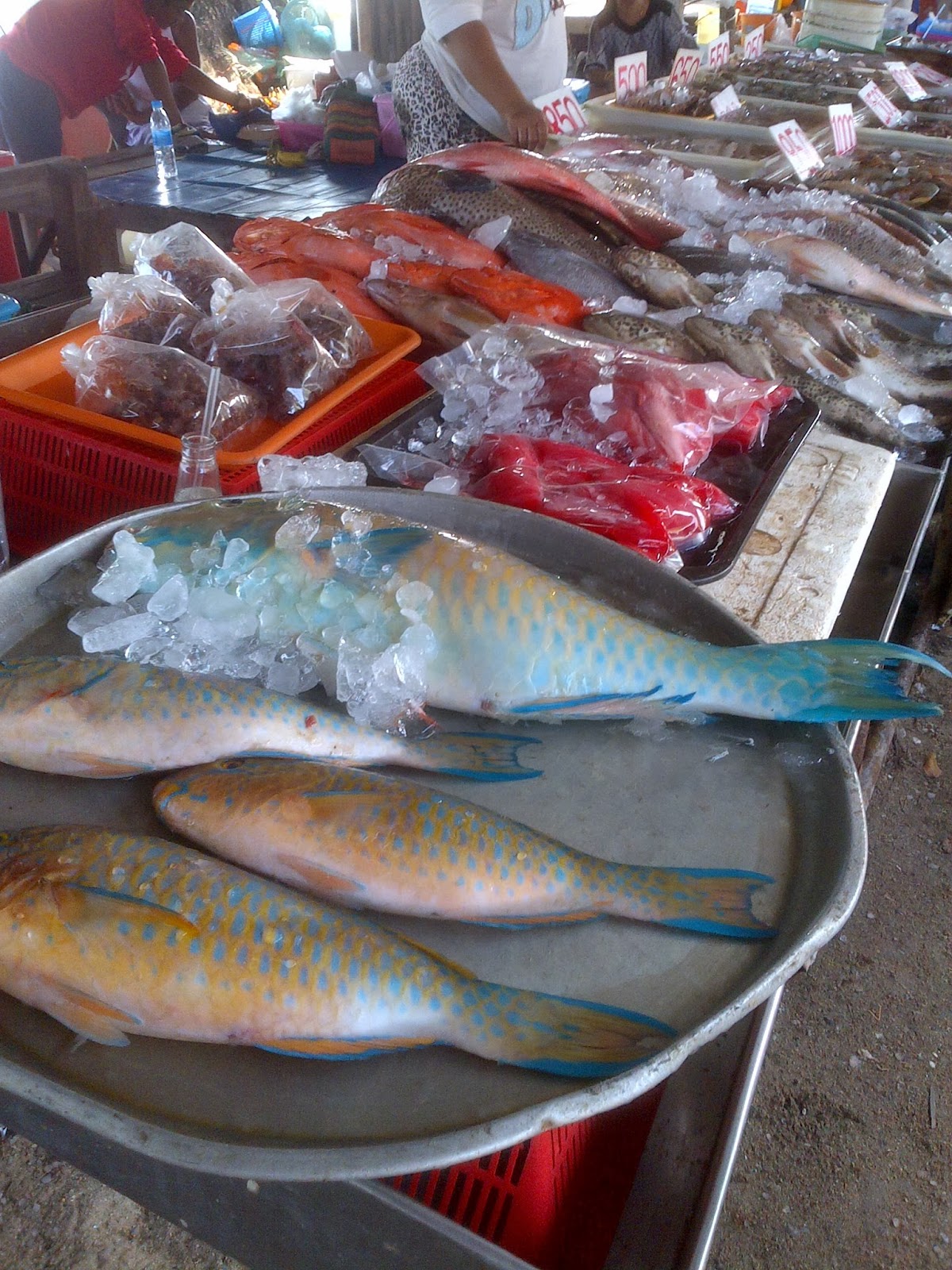 seafood market at rawai beach