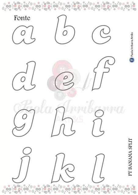 Moldes de Letras de A a Z para imprimir - Ver e Fazer