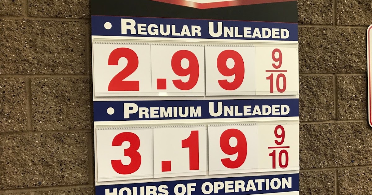 Current Costco Gas Prices (February 19, 2018 Redwood City, CA