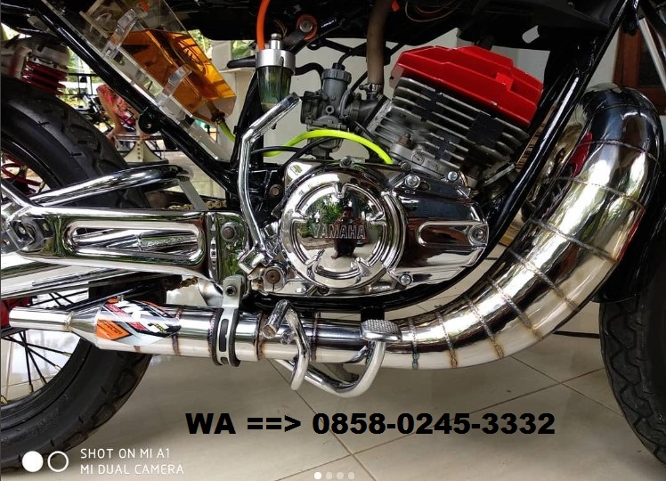 Knalpot RXKing Lobster Cacing Chrome, Jajanan Ganteng Dan Makin Gahar