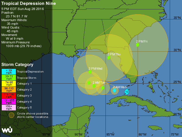 Atención Florida(EE.UU): depresión tropical nace Golfo México