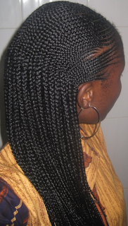 Image result for tiny ghana braids