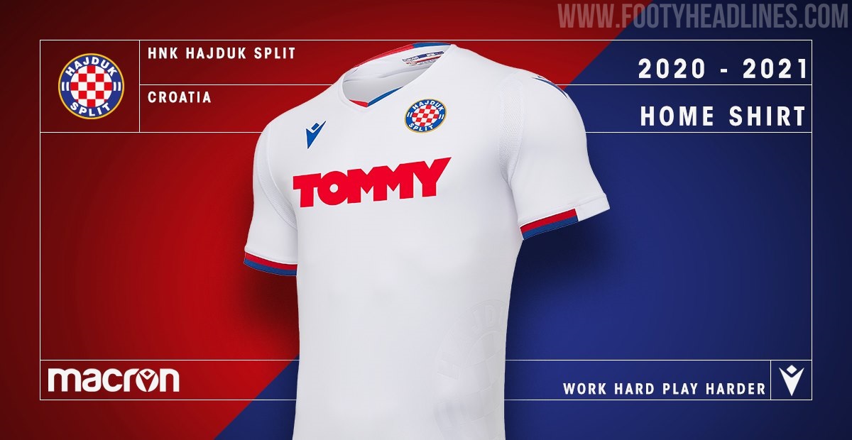 Hajduk Split 20-21 Home Kit Released - Footy Headlines