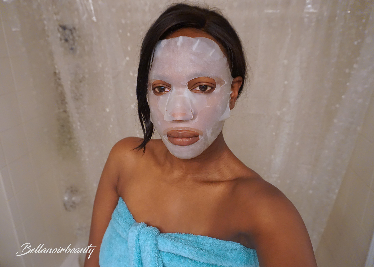 Sheet Mask in the Shower for Softer, More Radiant Skin Bella Noir Beauty