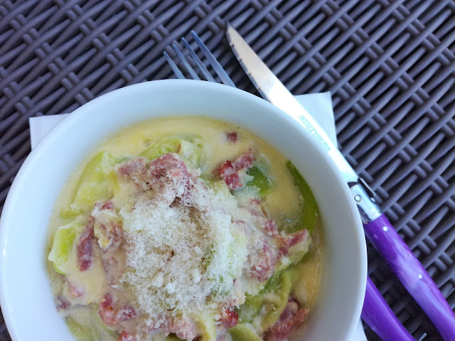 recette de Tagliatelles de Courgettes au Bacon (multicuiseur) 