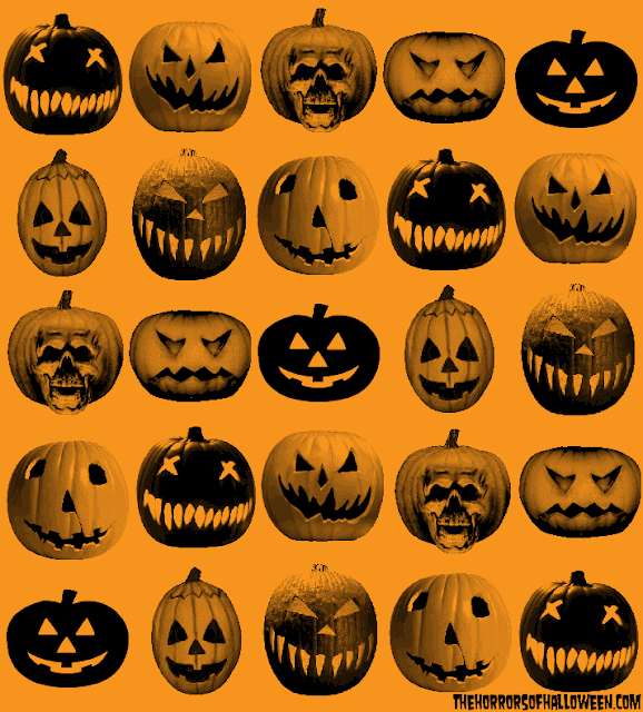 The Horrors of Halloween Jack O' Lantern FACES OF HORROR Artwork