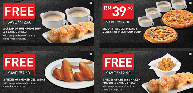 Pizza Hut Coupon Free Cream of Mushroom Soup Garlic Bread Smoked Deli Wings