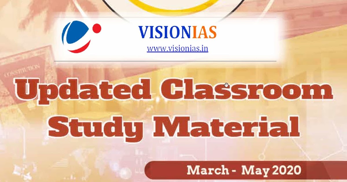 Vision IAS PT365 2020 Updated Study Material March to May 2020 pdf