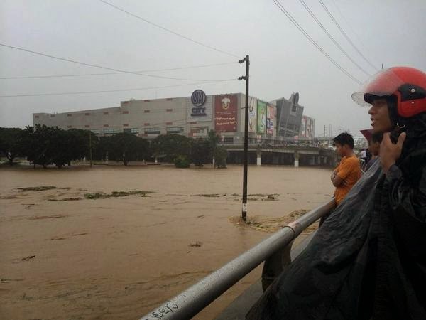 Water level in Marikina due to Typhoon Mario