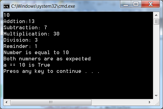 Common Operators in C#