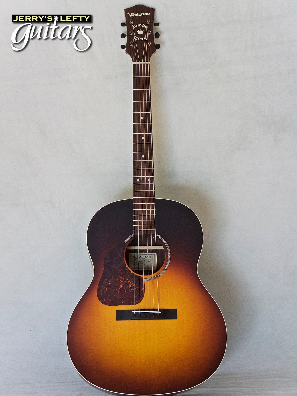 Jerry's Lefty Guitars newest guitar arrivals. Updated weekly! Waterloo JK Rosewood left handed
