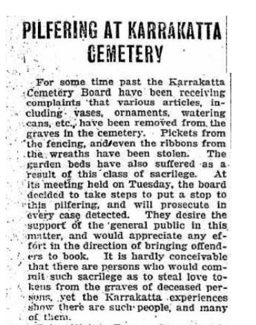 headlines karrakatta old 1925 cemetery
