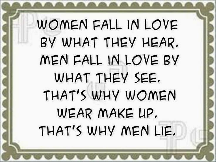 Women Fall In Love By What They Hear Men Fall In Love By What They See That S Why Women Wear