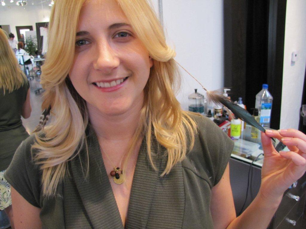 When Tara Met Blog Hair feather extensions take LA