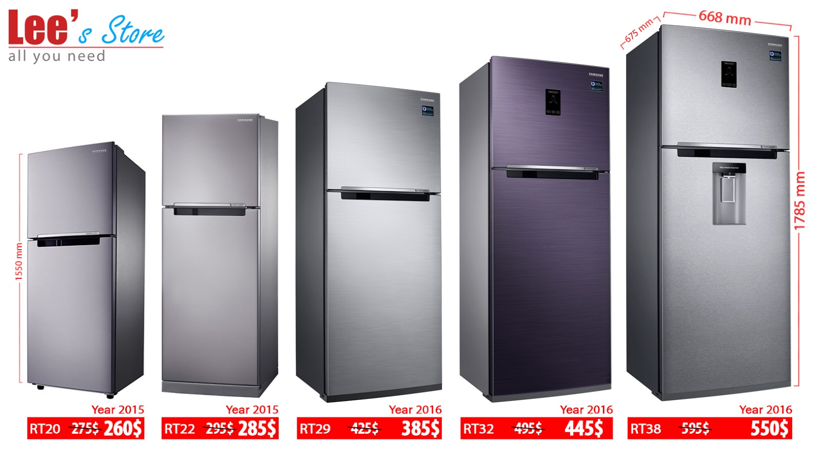 refrigerator in samsung price