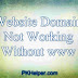 Website Not Working Without www prefix - Domain Solution for Blogger and Wordpress