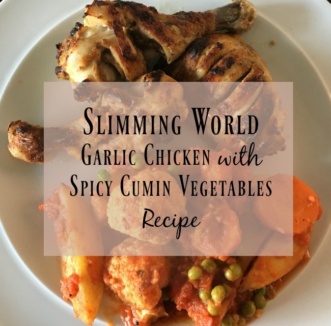 Slimming-world-garlic-chicken-with-spicy-cumin-vegetables-recipes-text-over-image-of-meal