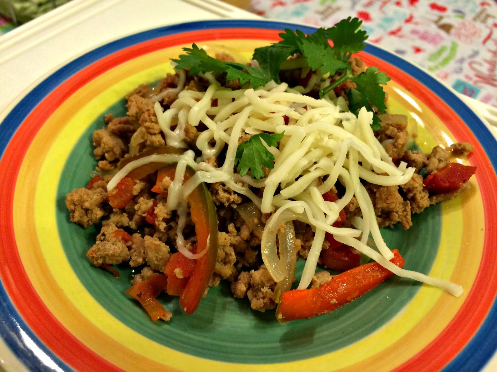 Titere con Ground Turkey and Peppers