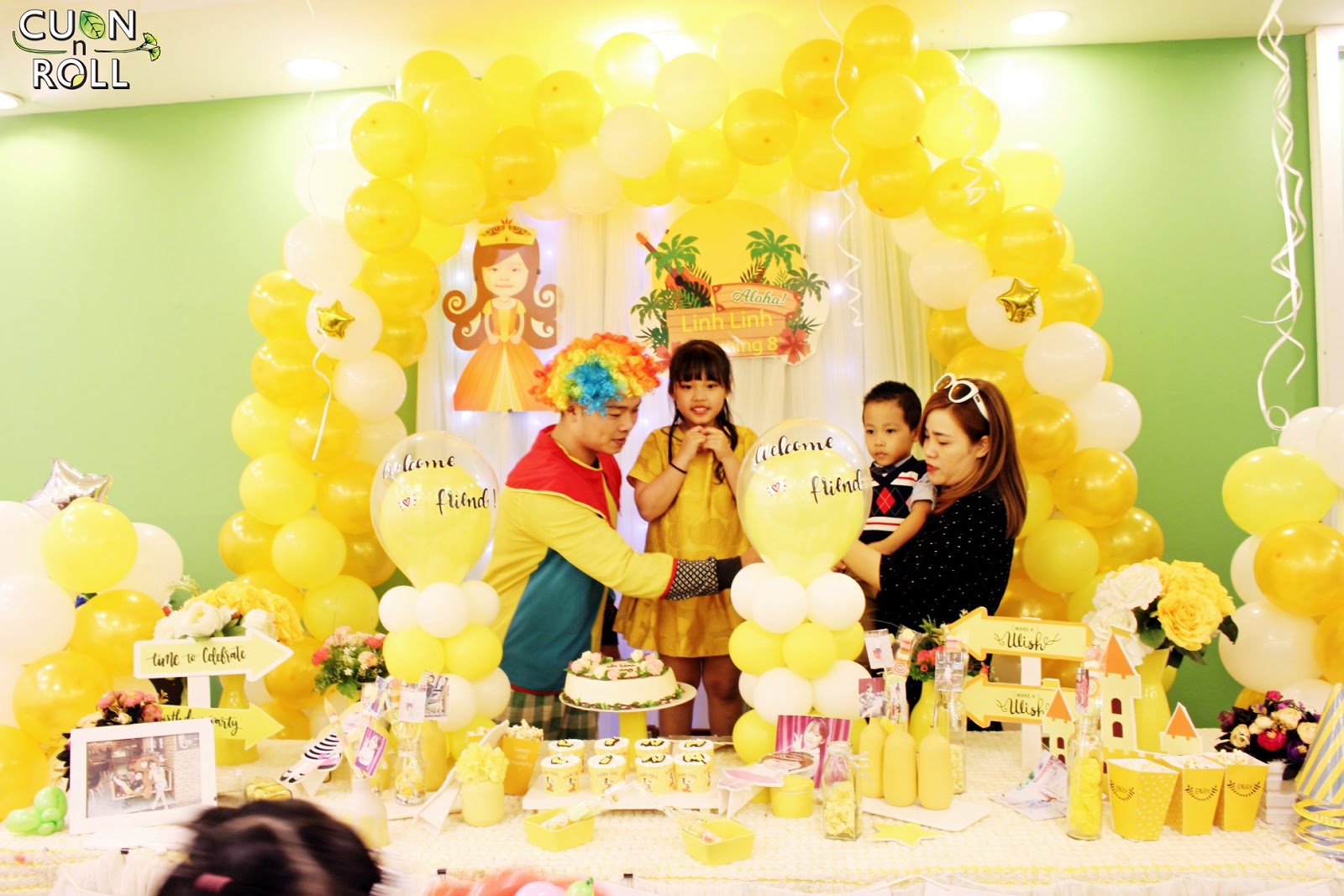 Dịch vụ cho thuê chú hề hoạt hình thổi bong bóng sinh nhật