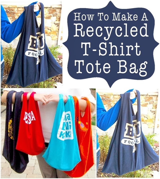 DIY Make a Recycled TShirt Into BAG DIY Craft Projects