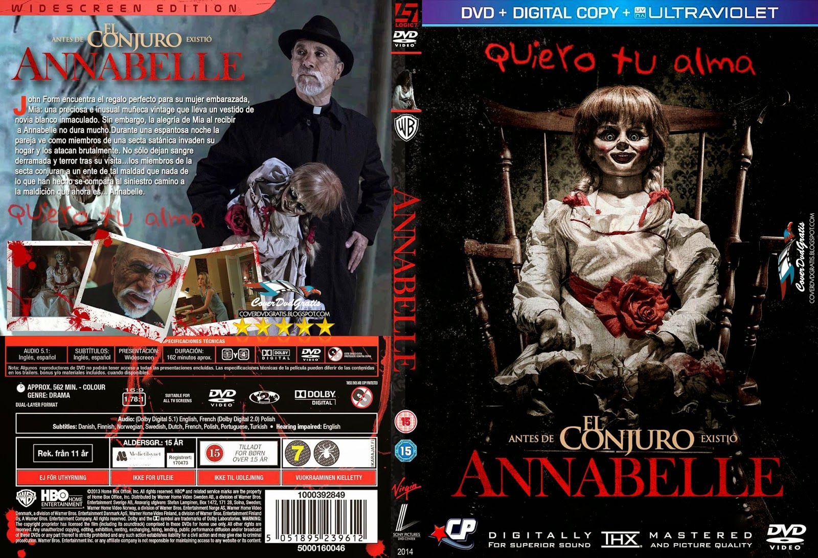 Annabelle 2014 DVD COVER CoverDVDgratis