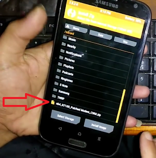 Galaxy Note 2 (GT-N7100) Not Registered On Network Install Modem Patch.zip GT-N7100 via TWRP
