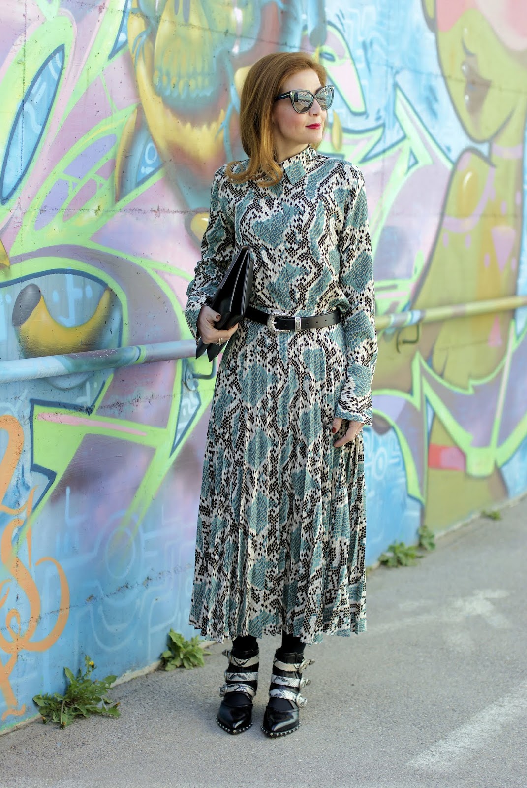 Snakeskin print is a hot trend: my python print outfit | Fashion and ...