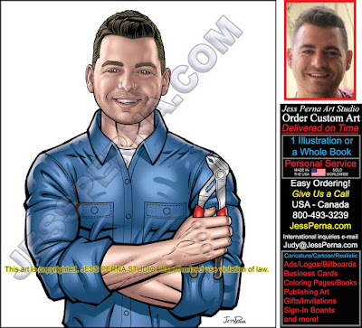 Plumber Holding Pliers Truck Wrap Business Card