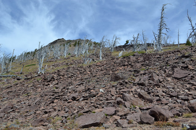 talus to the peak