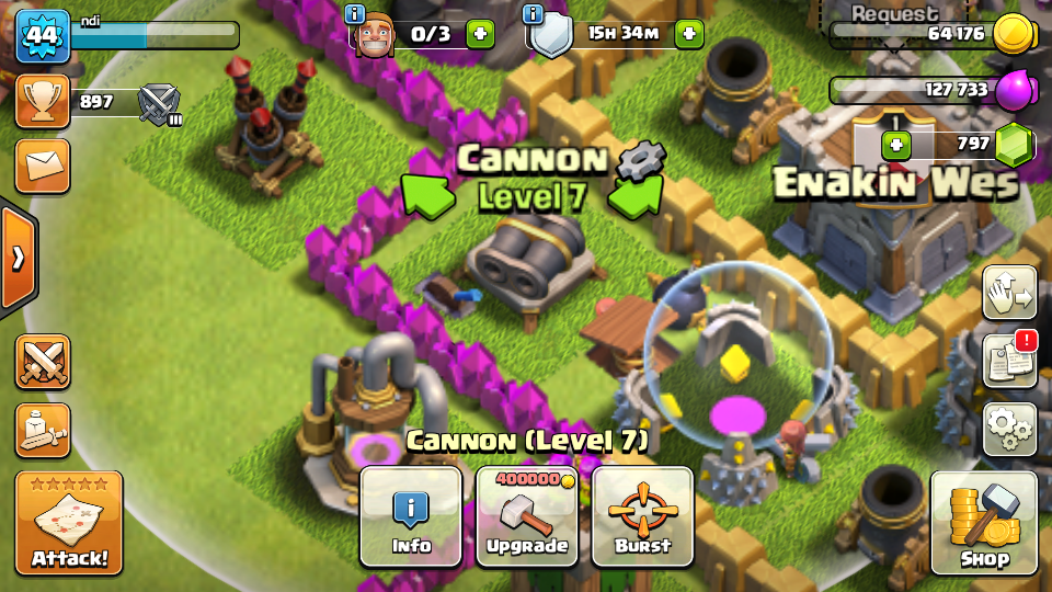 [LENGKAP] Cara Upgrade Gear Up Cannon to Double Cannon in Clash of