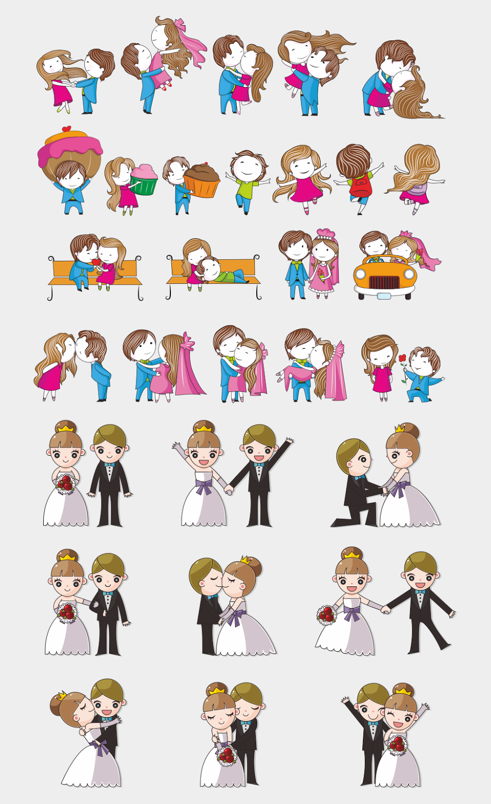 Cartoon Wedding Vector Design Element